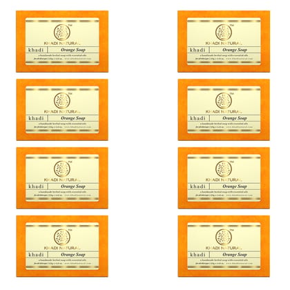 Khadi Natural Orange Soap Combo Pack Of 8 – 125gm Each