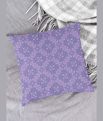 Houzzcode Single Purple Pillow Cover