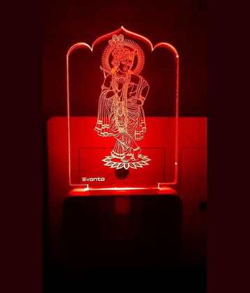 SUPER AJANTA E008 MURLIDHAR KRISNA Night Lamp Multi - Pack of 1