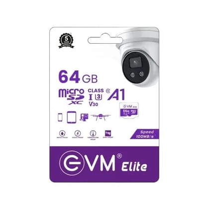 EVM Elite Micro SD Card 64GB XC A1