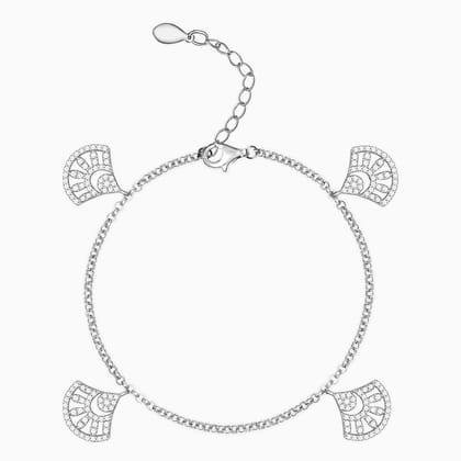 Silver Charming Wave Bracelet