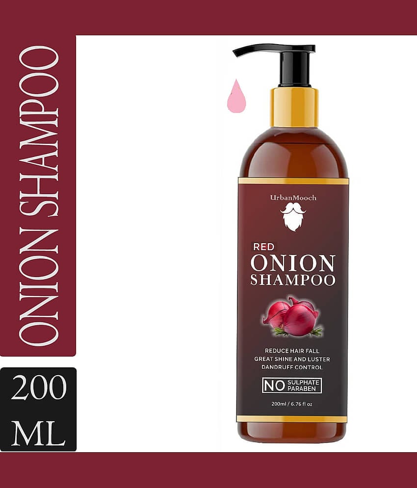 UrbanMooch Red Onion Shampoo For Hair Growth, Hair Fall Protection Shampoo 200 mL