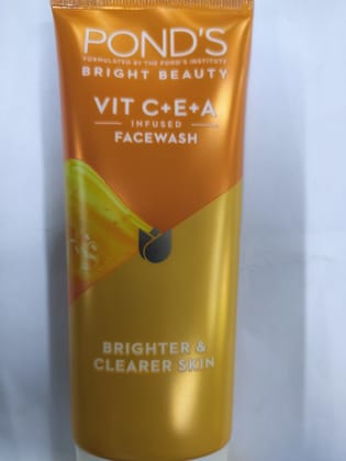Pond's Bright beauty Vit c+e+a Infused Facewash 