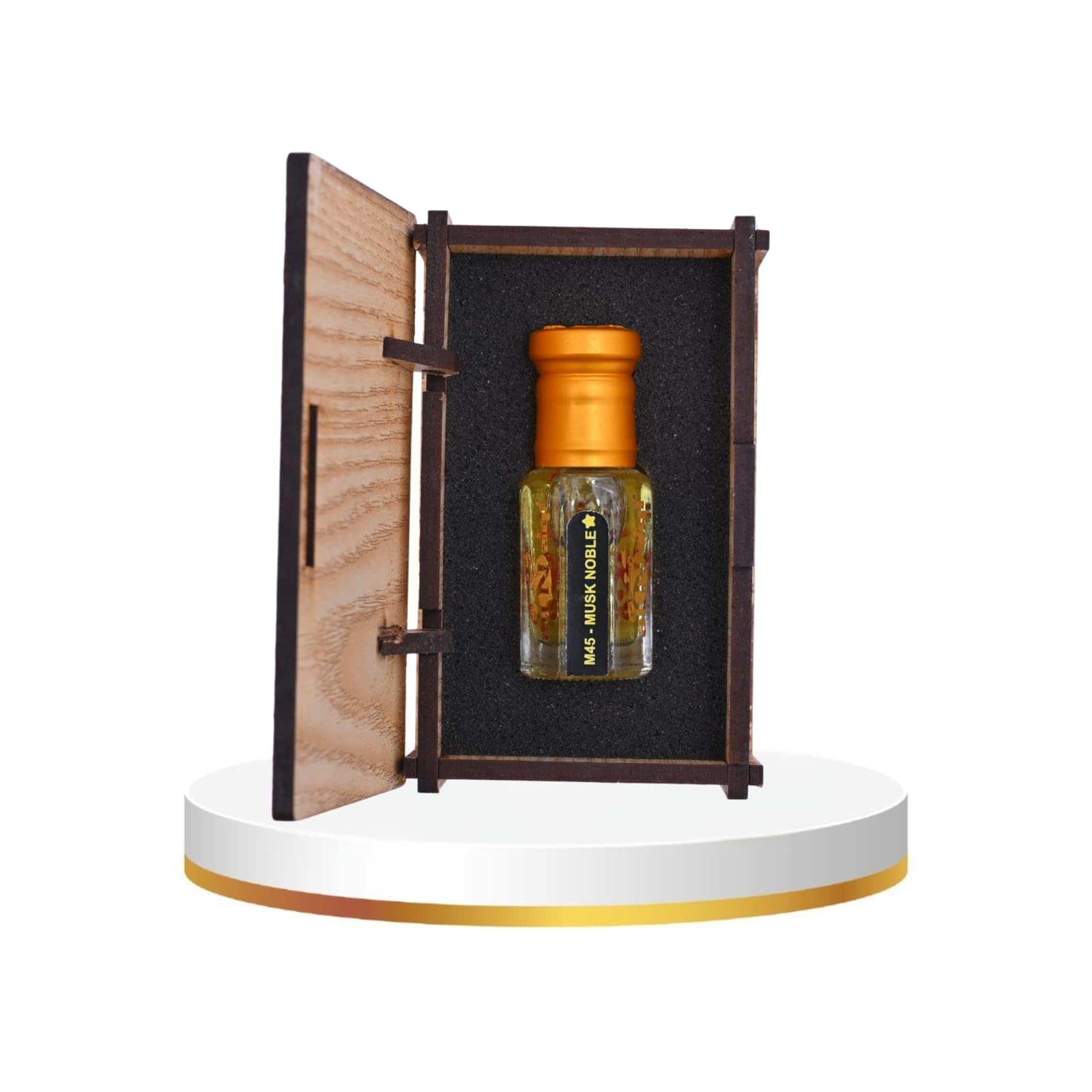 alnaqi fragrances Musk Noble Attar | Perfume Oil, Alcohol-Free Roll-On | Saffron & Turkish Rose, Geranium Heart, White Musk & Aged Agarwood | Long-Lasting Unisex Concentrated Fragrance