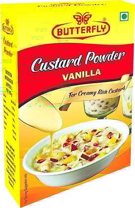 Butterfly Custard Powder, 100g (Vanilla)  by Butterfly Dessert Mixes and Bakery Needs.