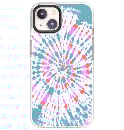 Swirls - Sky Blue-iPhone 15 Pro Max / White