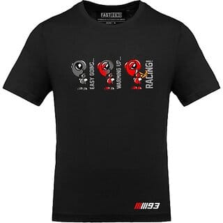 FastB Men Typography Round Neck Black T-Shirt