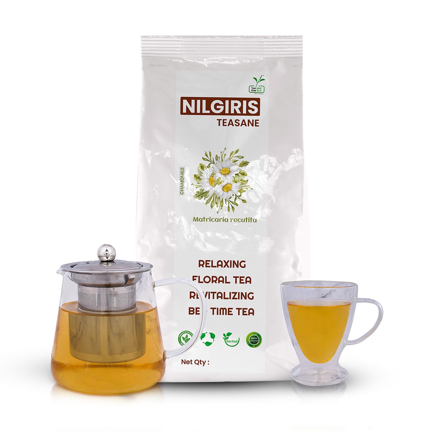Two Leaf One Bud Nilgris Teasane - Chamomile 100 Gms