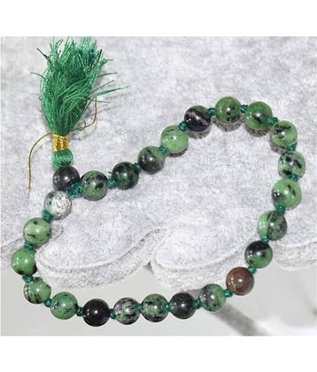 Ruby Zoisite sumarni 27 Beads Round Crystal/Stone Knotted bracelet/sumarni for Unisex