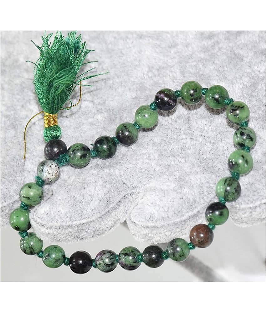 Ruby Zoisite sumarni 27 Beads Round Crystal/Stone Knotted bracelet/sumarni for Unisex