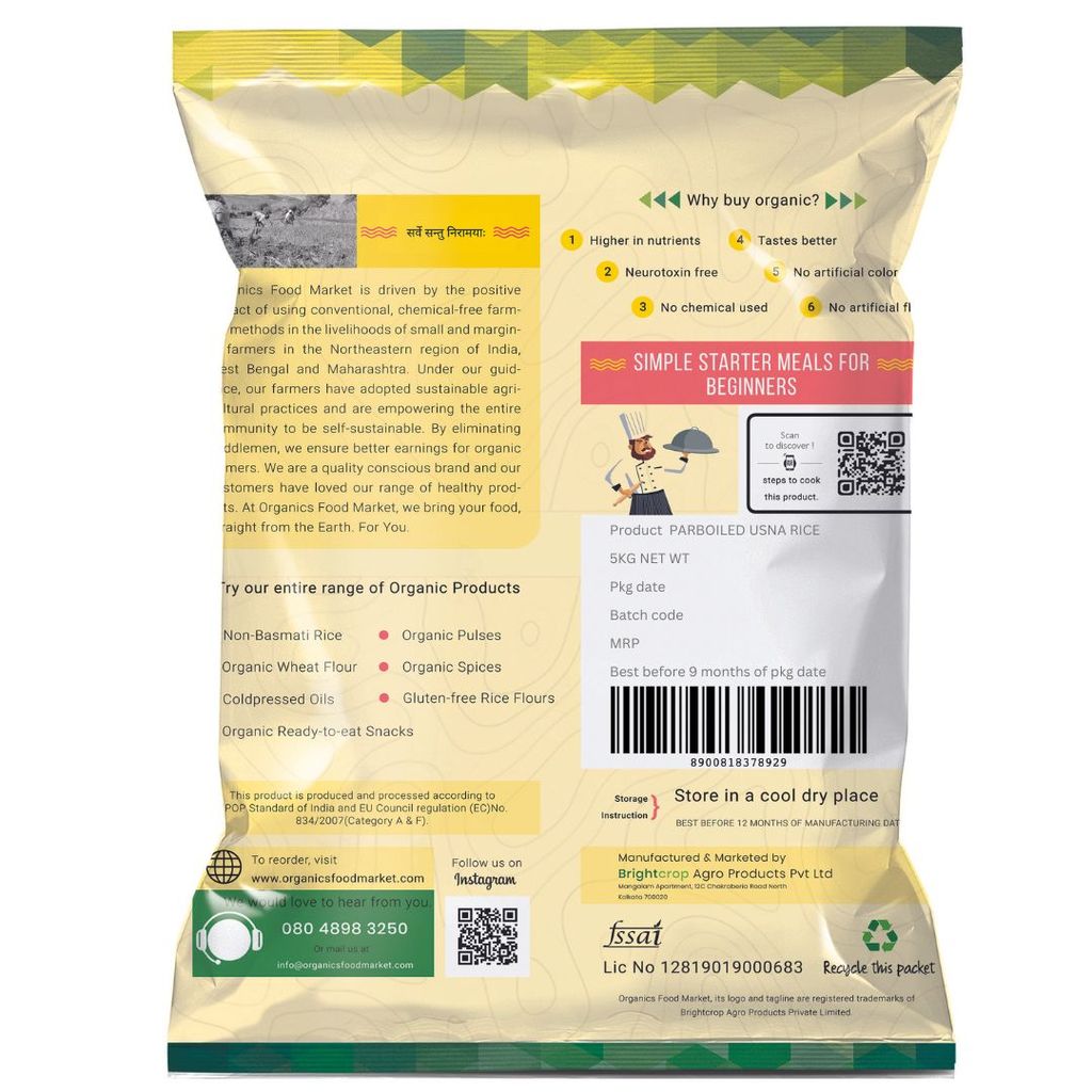 Parboiled, Usna, Ponni Rice