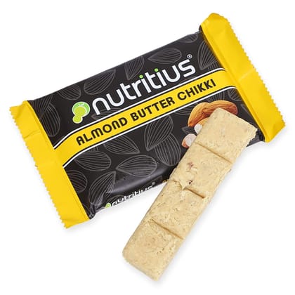 Nutritius Almond Butter Premium Soft Chikki, 125 gm