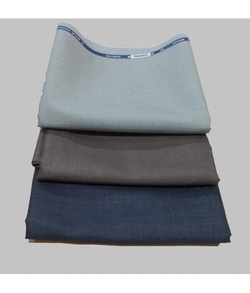 Gwalior - Multicolor Polyester Blend Men's Unstitched Pant Piece ( Pack of 3 )