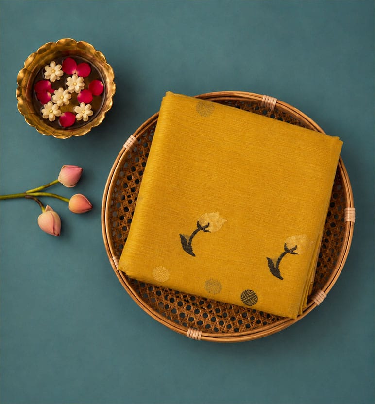 Handloom Chanderi Silk By Cotton Saree