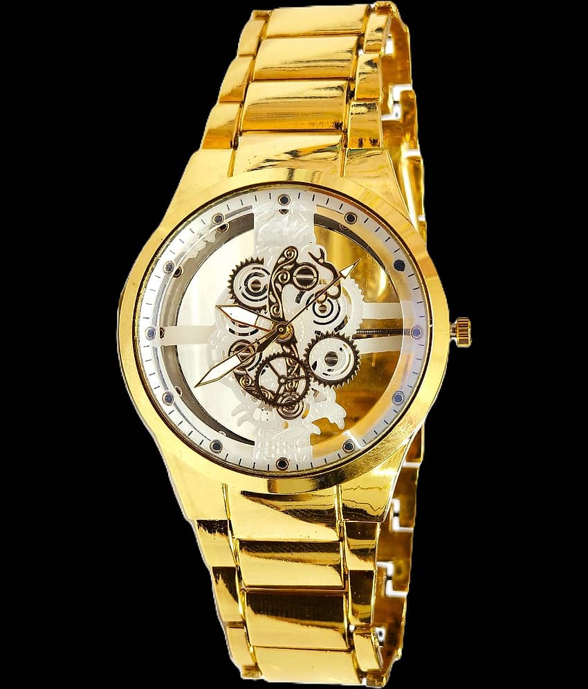 Renaissance Traders Gold Metal Analog Men's Watch