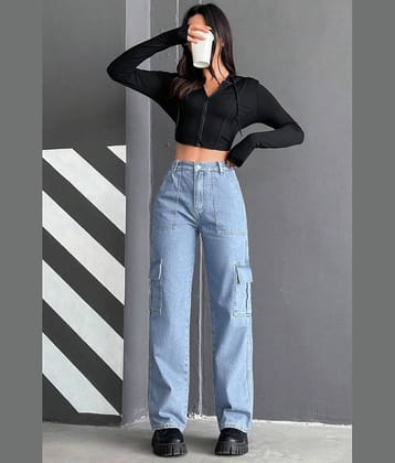 9x denims - Blue Denim Regular Fit Women's Jeans ( Pack of 1 )