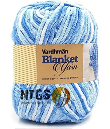 Vardhman Blanket Thick Yarn Knitting Fingering Crochet Hook (Multi) -Pack of 600 gm Shade no.3