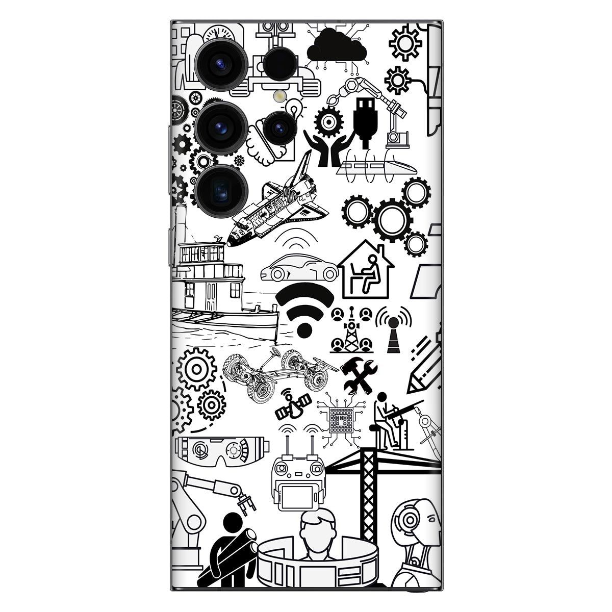 Engineer Abstract Mobile Skin
