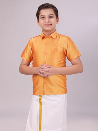 Boys Orange Colour Half Sleeves Shirt Intense Boy-Kids 01 - 02 Yrs / H/S / Orange