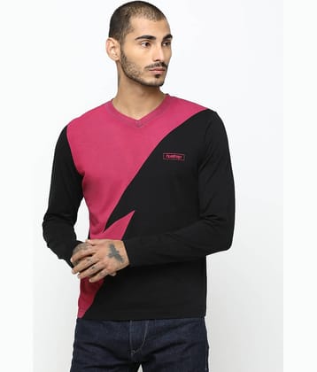 Huetrap Pack of 1 Cotton Regular Fit Men's T-Shirt ( Black )