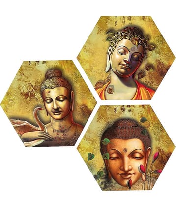 Indianara Hexagon Paintings MDF Painting Without Frame