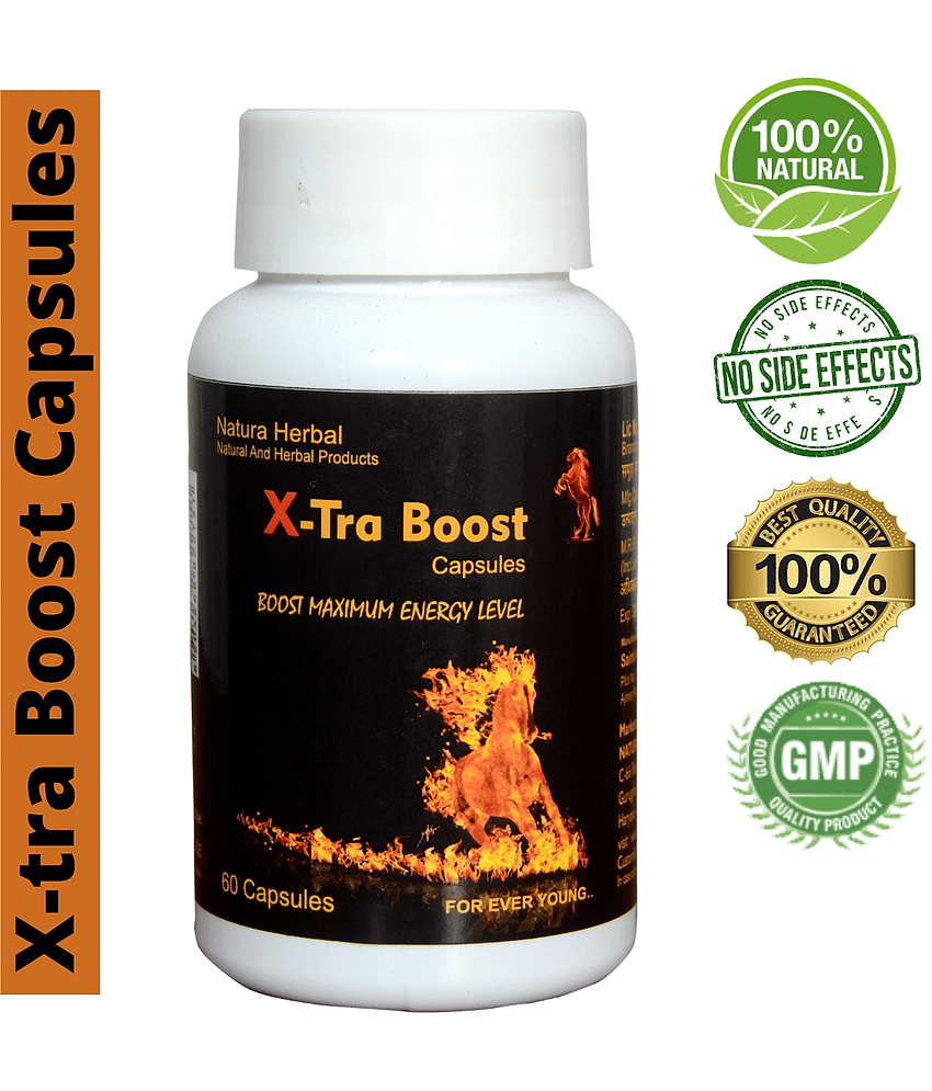 Natura Herbal X-Tra Maxx Energy Booster Capsule-  30 Caps