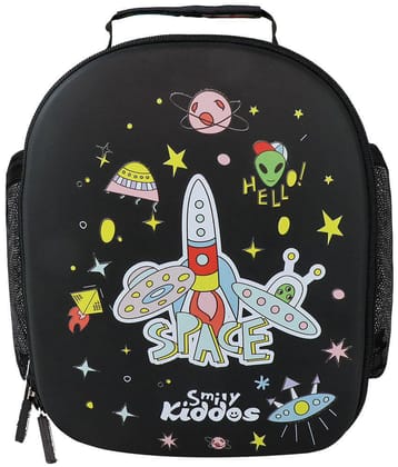 SmilyKiddos 25 Ltrs Black Polyester College Bag - Black