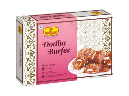 Haldiram's Dodha Burfee Packed Sweets - 250 Gm - Pack of 2