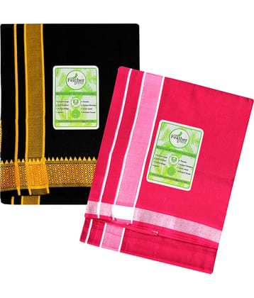 Feather Green Multi Dhoti