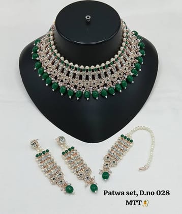 Padmavati Bangles Green Alloy Necklace Set ( Pack of 1 ) Padmavati Bangles Green Alloy Necklace Set ( Pack of 1 )