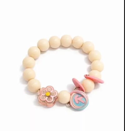 Kozykit Cream Pearl Beaded Phone Wrist Strap | Mobile Phone Charm Bracelet with Ring Holder & Bell | Stylish Hanging Strap for Phone, Purse, Camera & Bags for Girls & Women