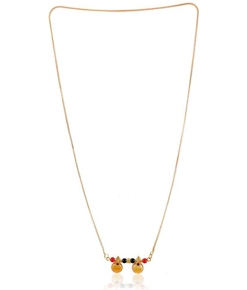 KRIMO - Golden Mangalsutra ( Pack of 1 )