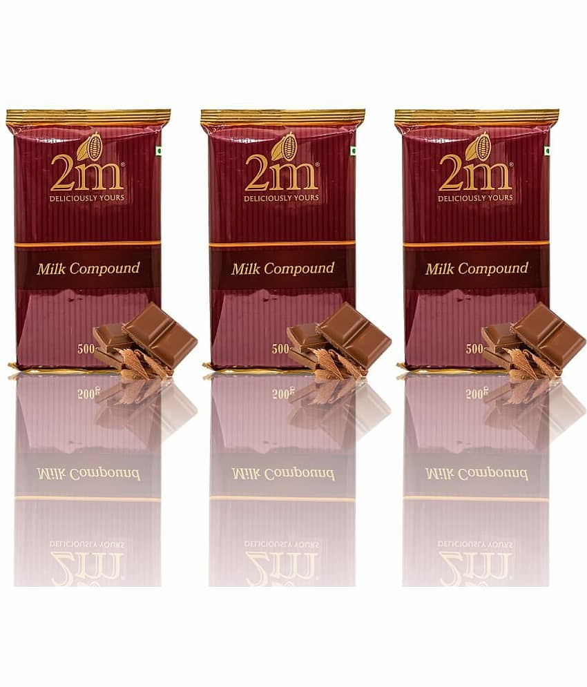 2M Milk Chocolate Compound Slab Assorted Chocolates 500 g
