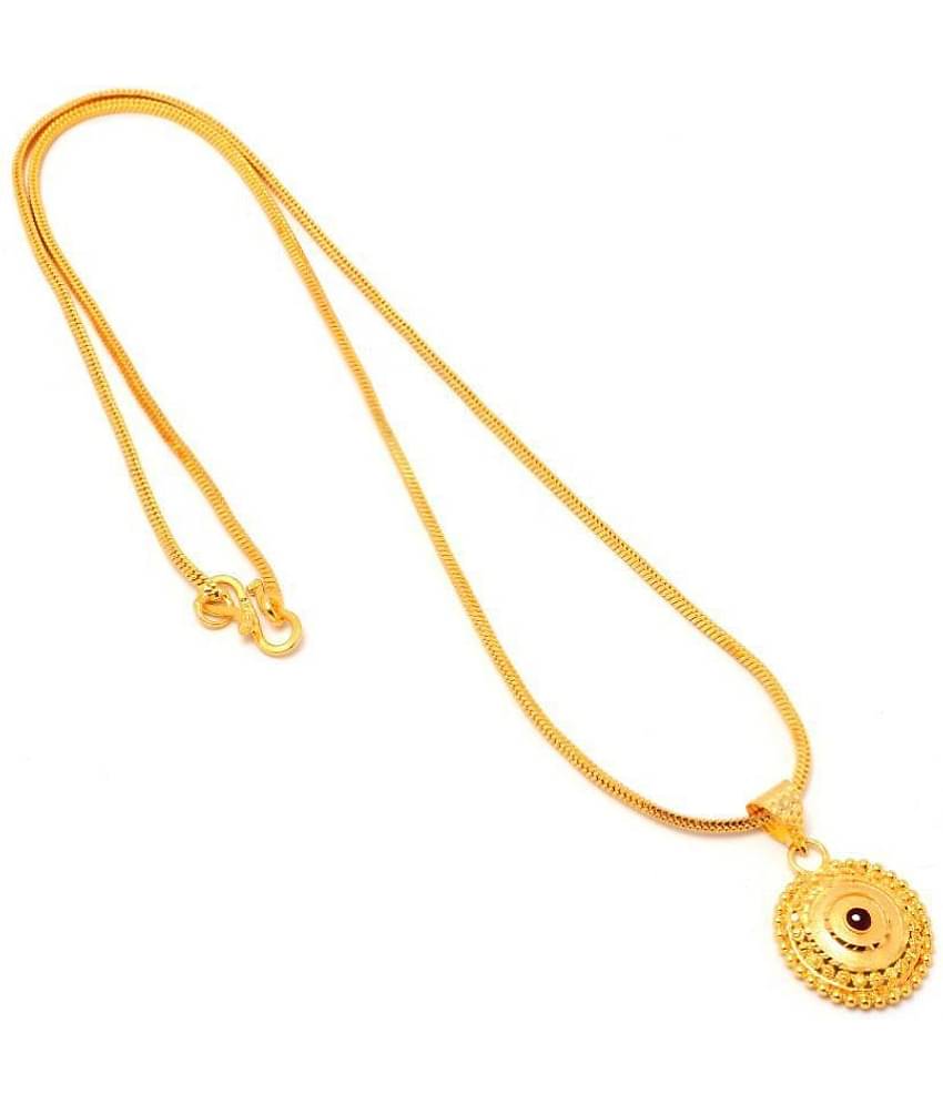 Jewar Mandi - Golden Pendant ( Pack of 1 )
