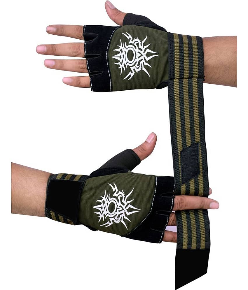 LITEFEEL Wrist Support Gloves Unisex Polyester Gym Gloves For Advanced Fitness Training and Workout With Half-Finger Length