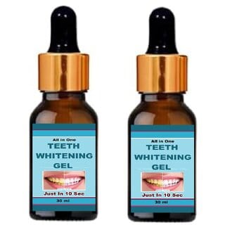 (Pack of 2) Instant Teeth Whitening Just In 10 Sec.Serum, 30ml Herbal, Enamel Safe, Fast-Acting Stain Concealing Formula for a Brighter Smile