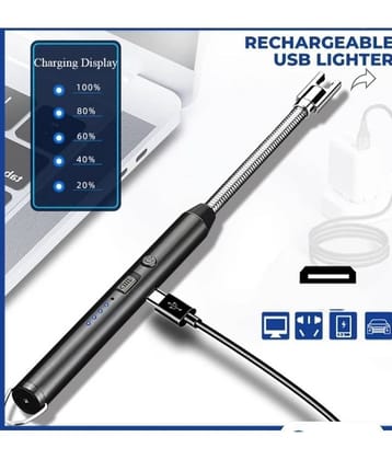 Tools Titan Black Stainless Steel Kitchen Electric Gas Lighter ( Pack of 1 )