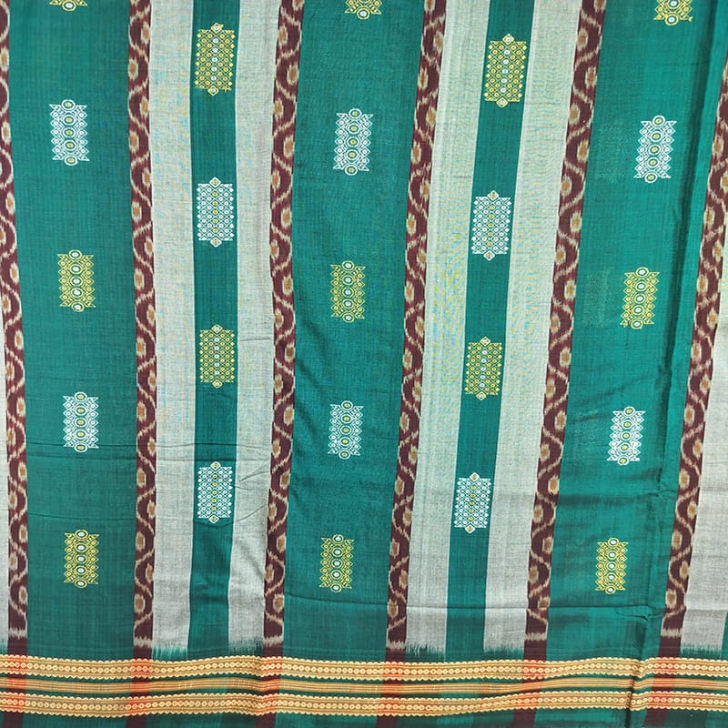 Bomkai Cotton Ikat Saree