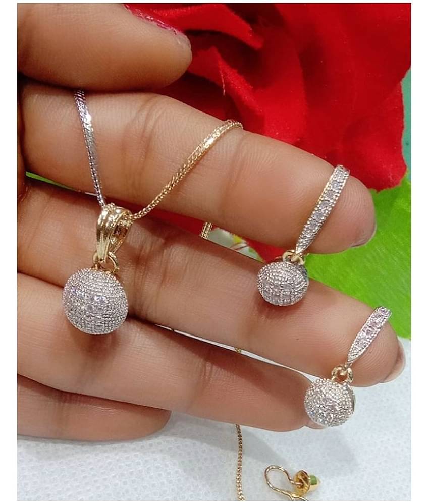 Sunhari Jewels Silver Pendant set ( Pack of 1 )