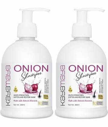 Onion Shampoo with Vitamin E, Natural Extracts & Herbs - Pack of 2