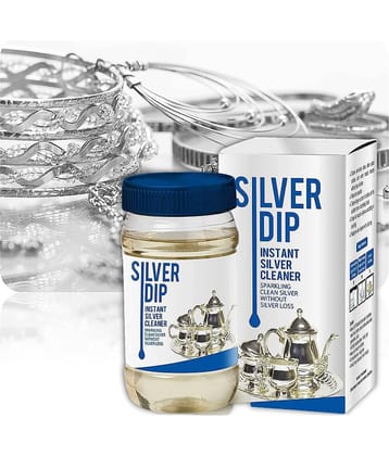 Bhavyta Silver Dip Instant  Cleaner Silver Polish Liquid Sparkling Clean Silver Without SilverLoss 300 g