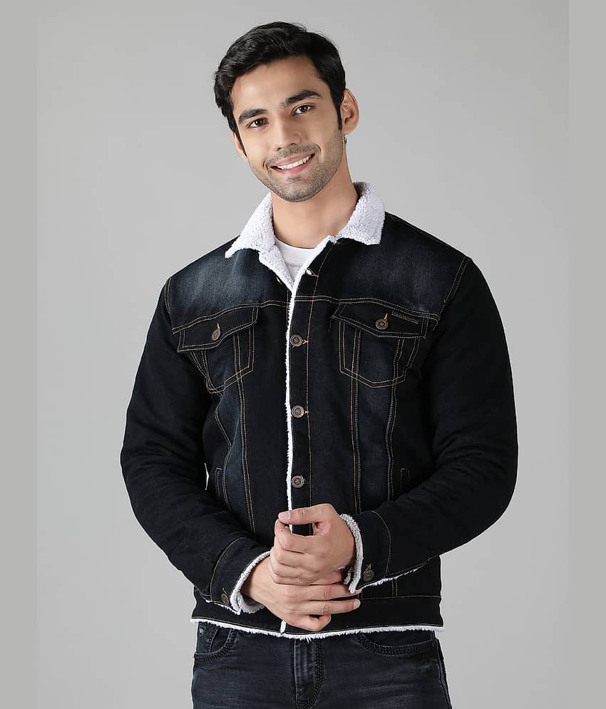 NUEVOSPORTA Denim Men's Denim Jacket - Grey ( Pack of 1 )