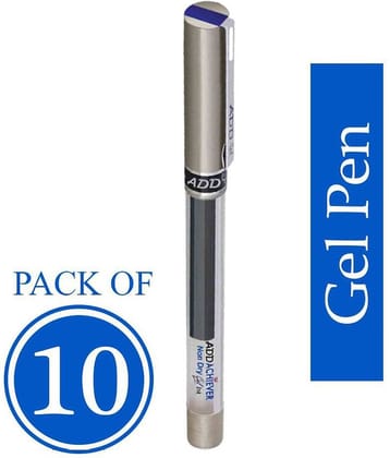 Add Gel Blue Achiever Gel Pen - Set of 10
