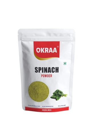 OKRAA Spinach Powder Pure Natural Leaf Powder 100 g OKRAA Spinach Powder Pure Natural Leaf Powder 100 g