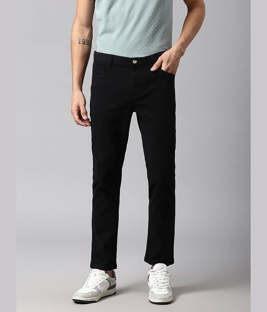 Dennis Lingo Black Slim Chinos ( Pack of 1 )