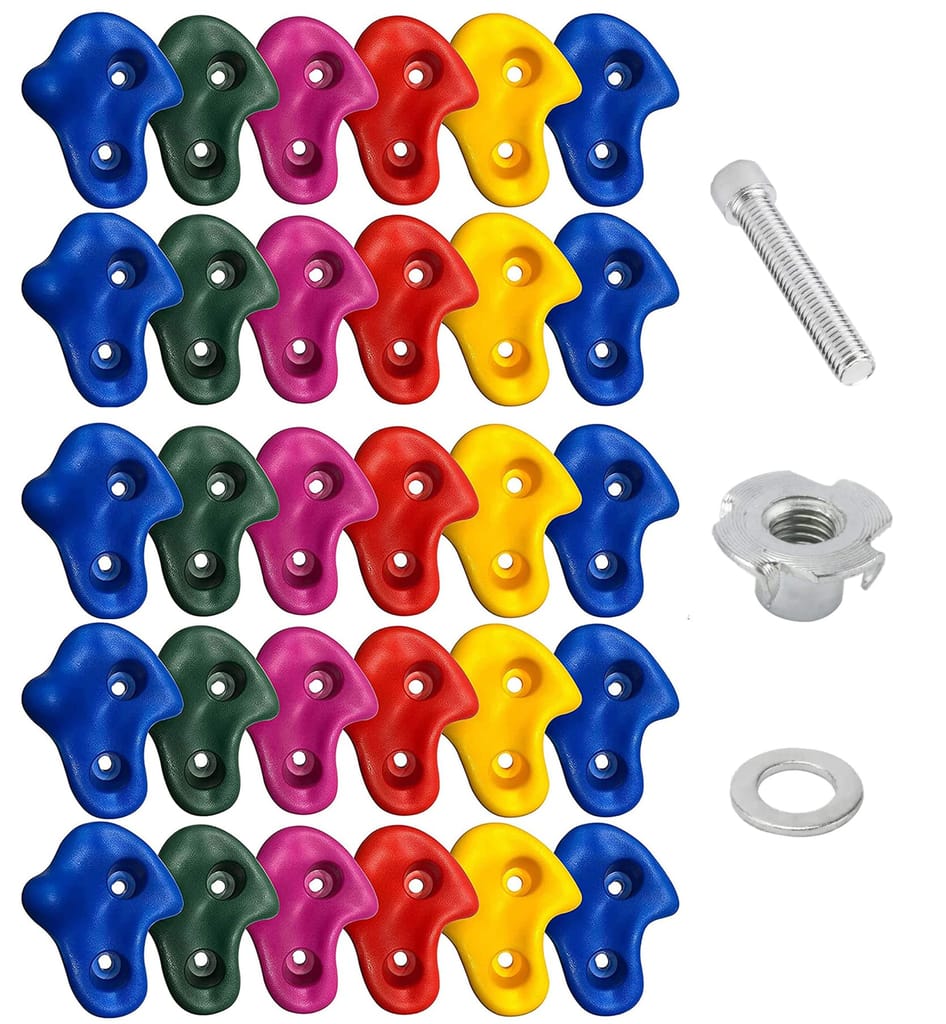 Reznor Premium Climbing Holds Set for Rock Climbers - Durable Stone-Inspired Grips