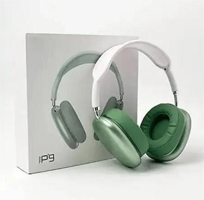 P9 Plus Compatible On Ear Wireless Headphones Max Bluetooth Headset (Green)