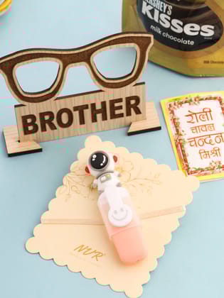 NVR Kids Sketch Pen Designer Assorted Thread Rakhi, Combo for Rakshabandhan-One Size / Peach