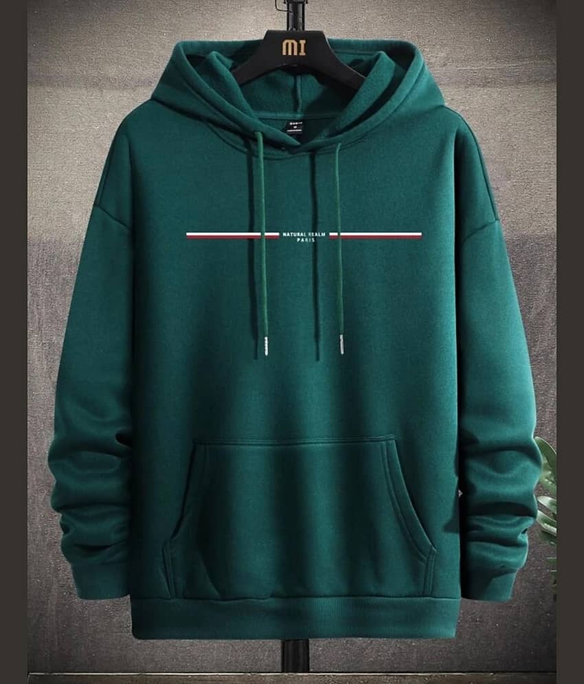 ELBATROSS Fleece Hooded Men's Sweatshirt - Blue ( Pack of 1 )