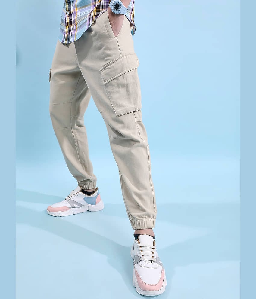 Highlander Relax Flat Men's Cargos - Beige ( Pack of 1 )